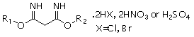 Derivatization gas chromatography for rapidly measuring dialkoxy propyl-diamidine salt