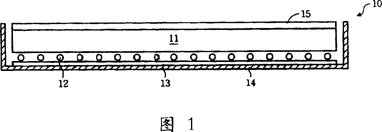 Hollow type back illumination beam component