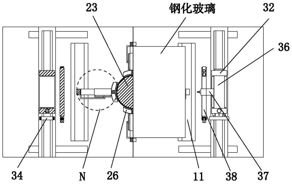 A kind of tempered glass production and manufacturing edge grinding machine and grinding method