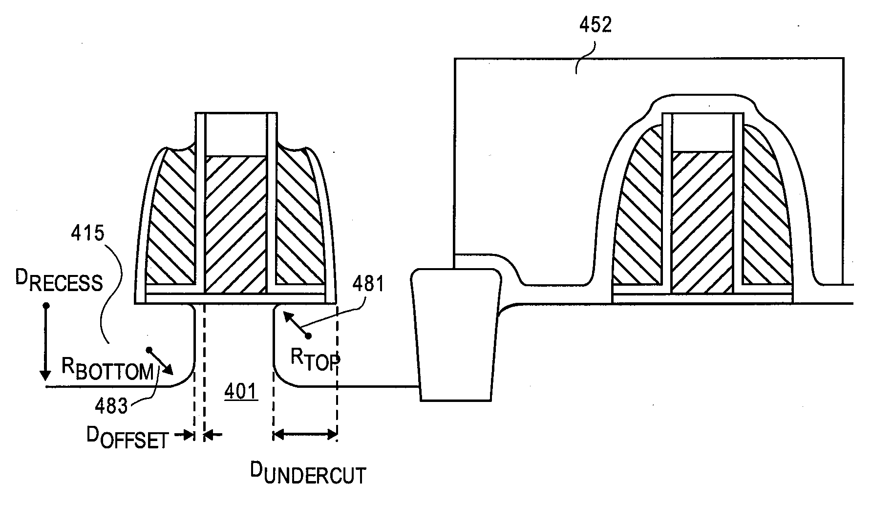 Method and apparatus for tunable isotropic recess etching of silicon materials