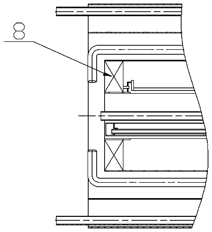 Low-nitrogen gas burner achieving automatic adjustment of flame shape