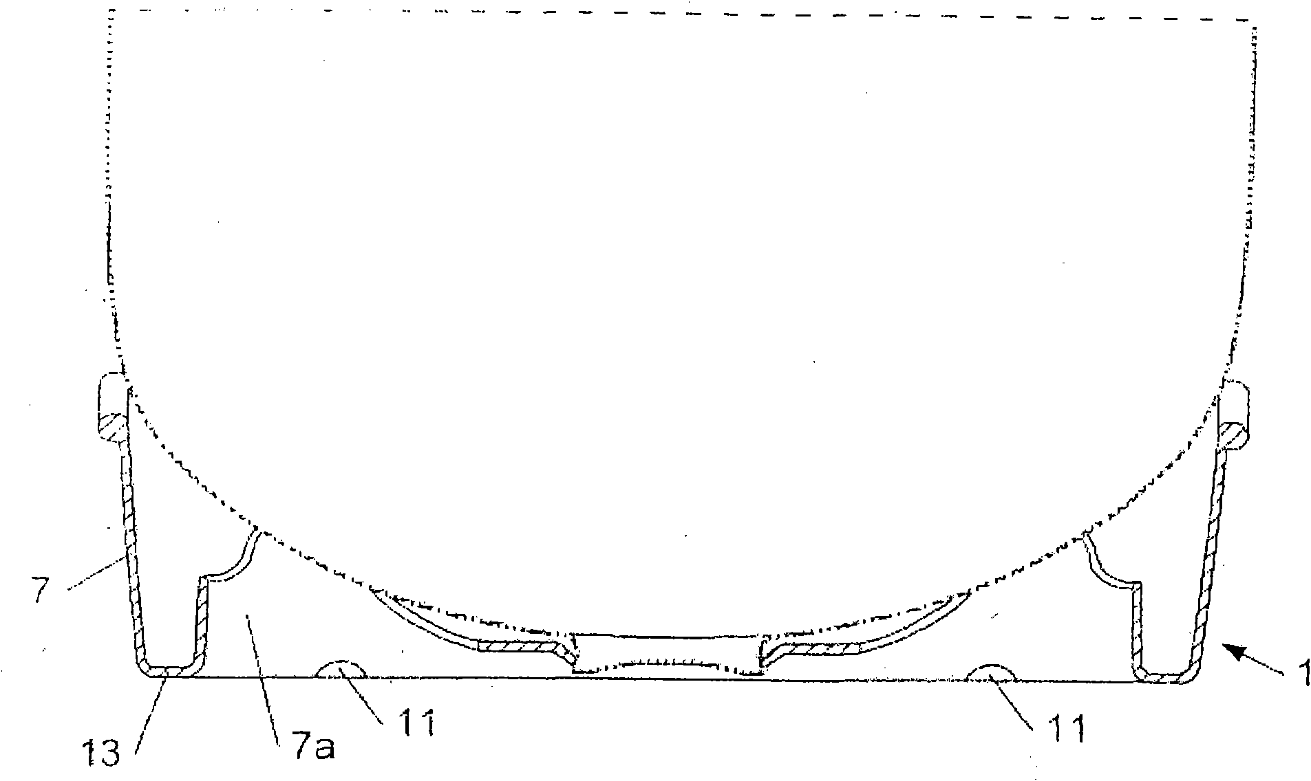 Container and chime and method of manufacturing said container