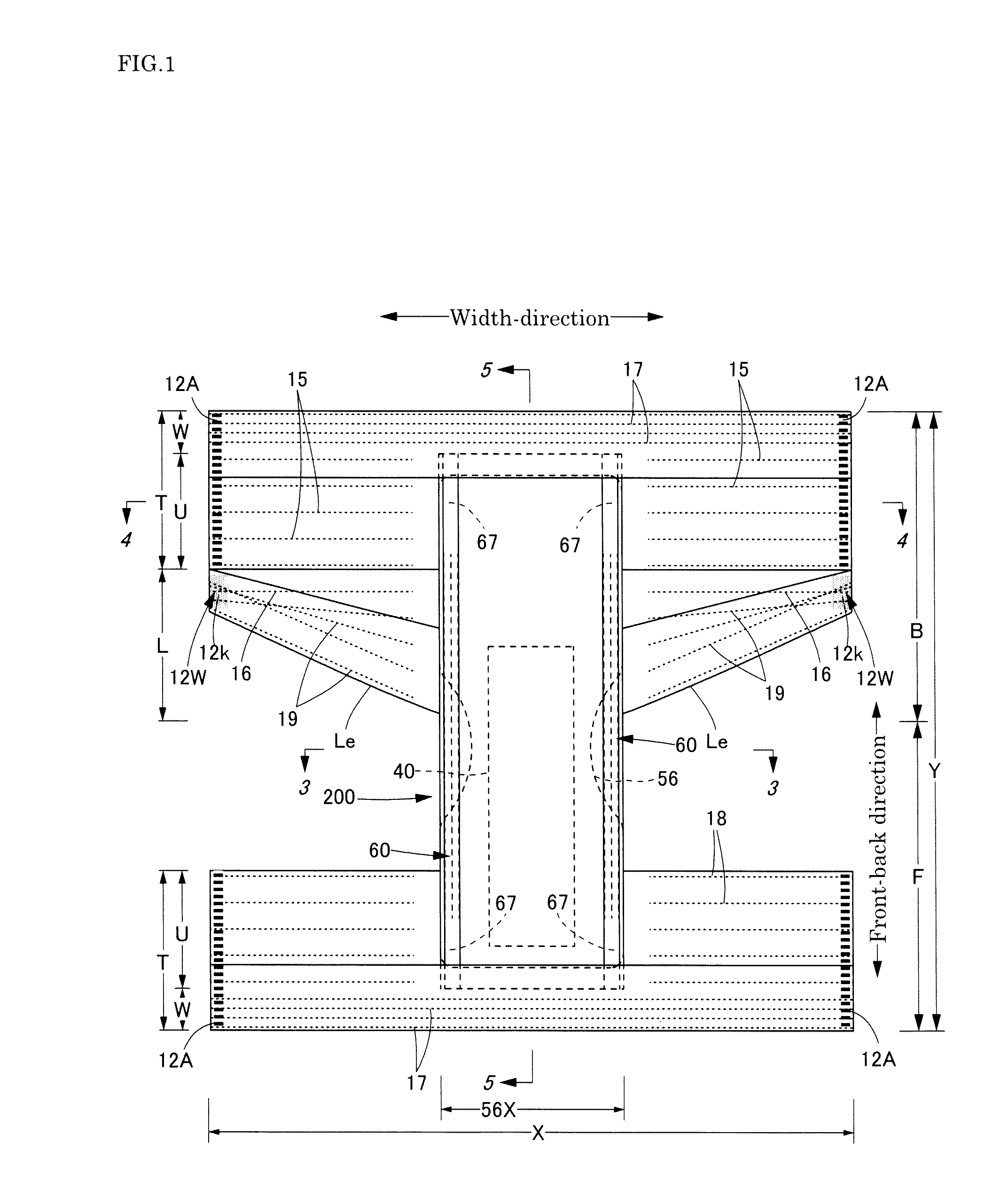 Underpants-type disposable diaper and production method therefor