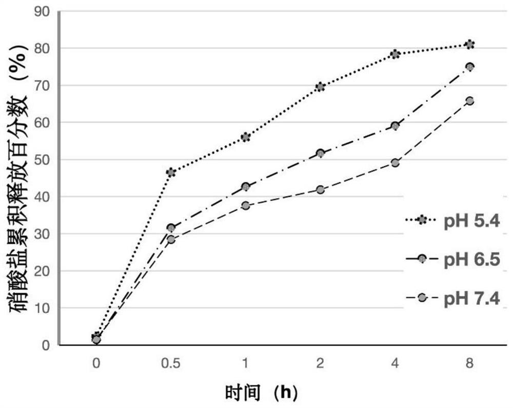 Composition containing nitrate, gastric floatation agent, preparation method and application