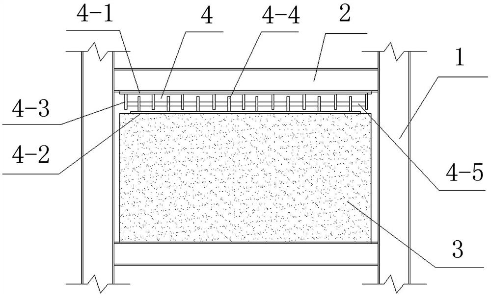 Prefabricated steel frame infill wall system with resettable rigid connection and its construction method