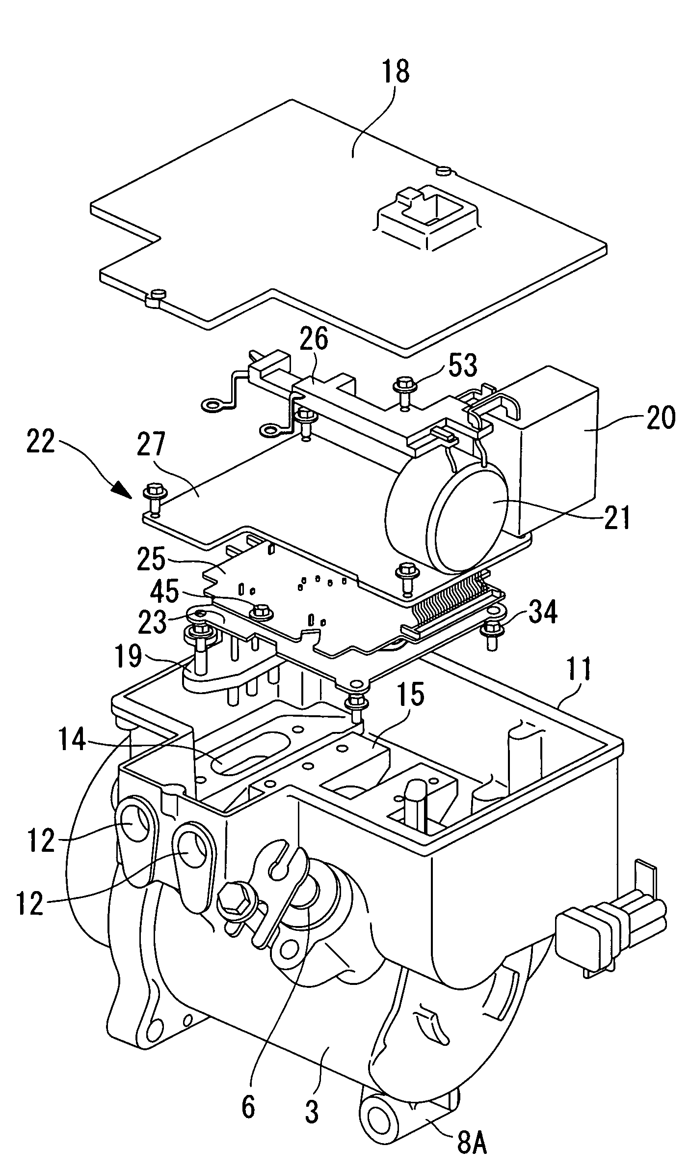 Inverter-integrated electric compressor with inverter storage box arrangement