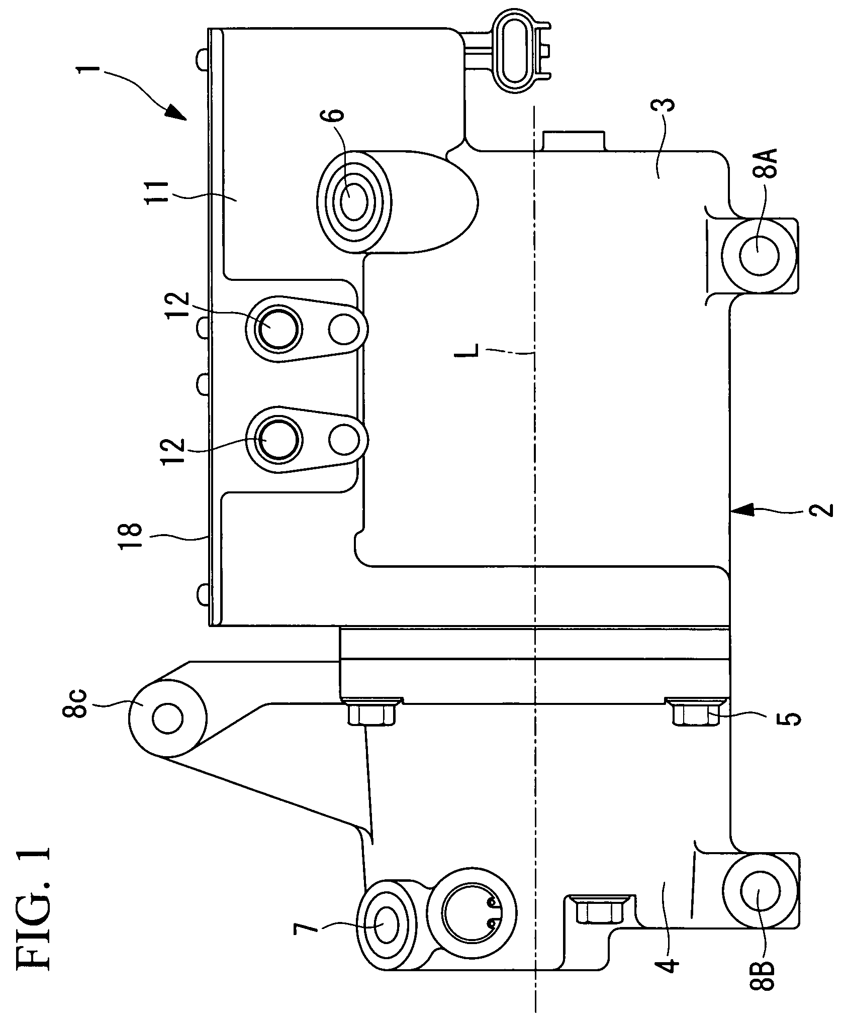 Inverter-integrated electric compressor with inverter storage box arrangement