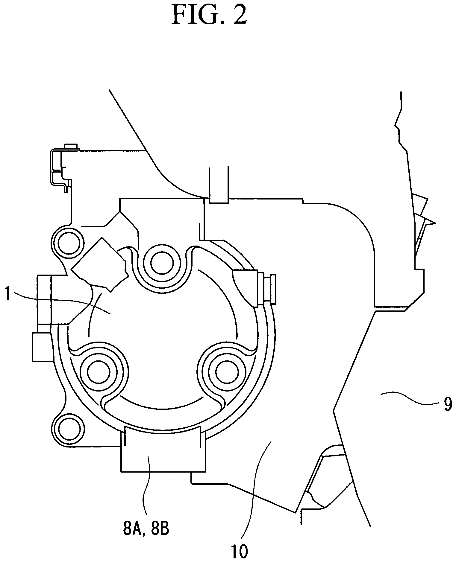 Inverter-integrated electric compressor with inverter storage box arrangement