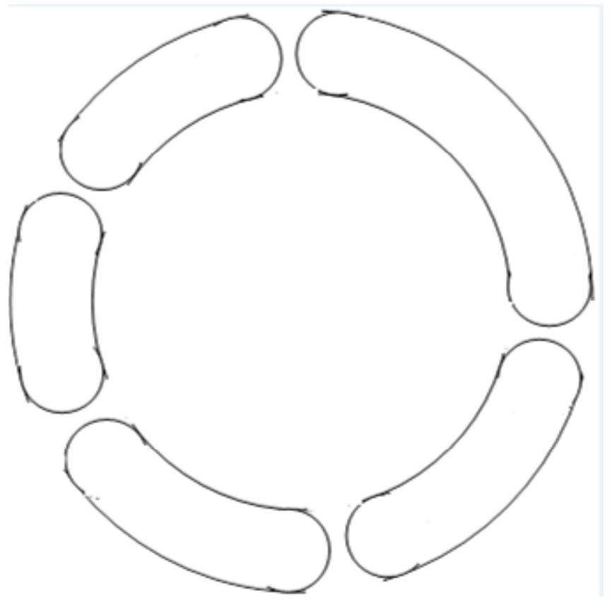 A method and device for generating a circular proportion map