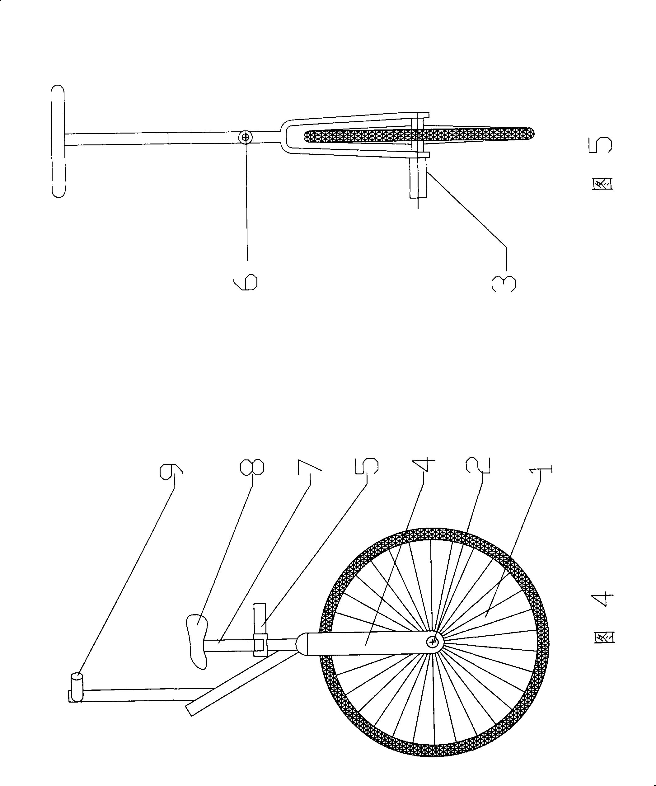 Dynamic balancing single-wheel remotion robot body