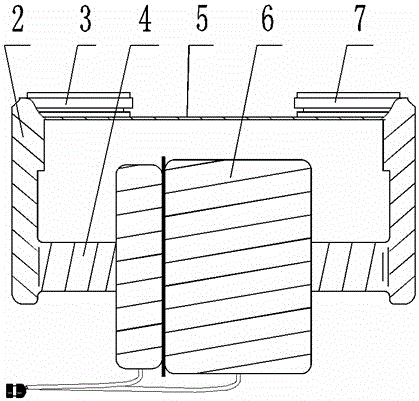 Low-partial-discharge-value single-structure-based mutual inductor and manufacturing method thereof