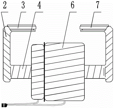 Low-partial-discharge-value single-structure-based mutual inductor and manufacturing method thereof