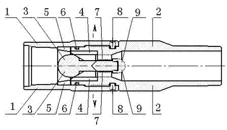 Anti-erosion system based on hydraulic jet fracturing anti-vortex erosion valve