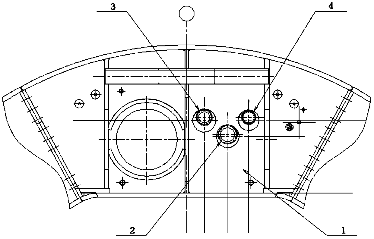 Device and method for visually detecting front part of cutter head of cutter of shield tunneling machine