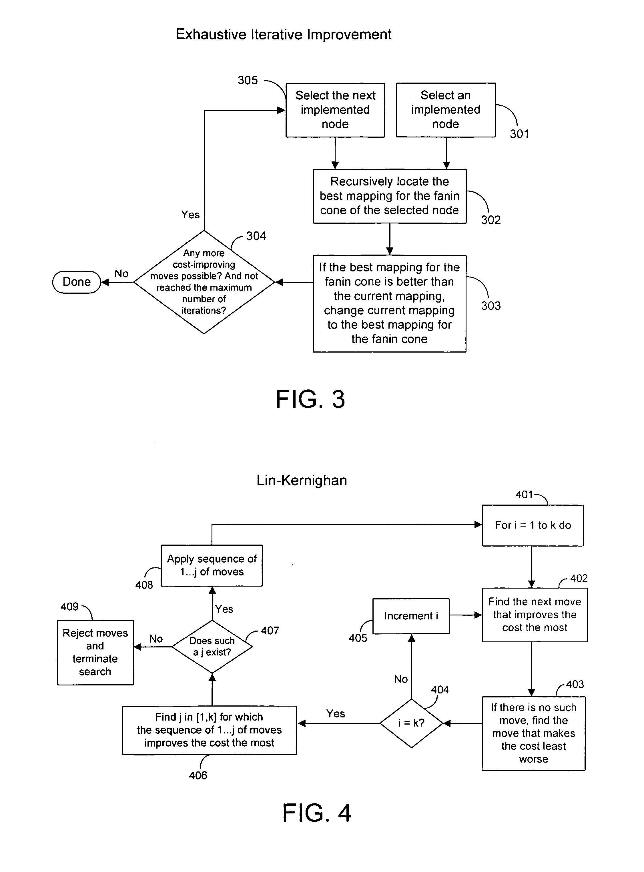 Local searching techniques for technology mapping