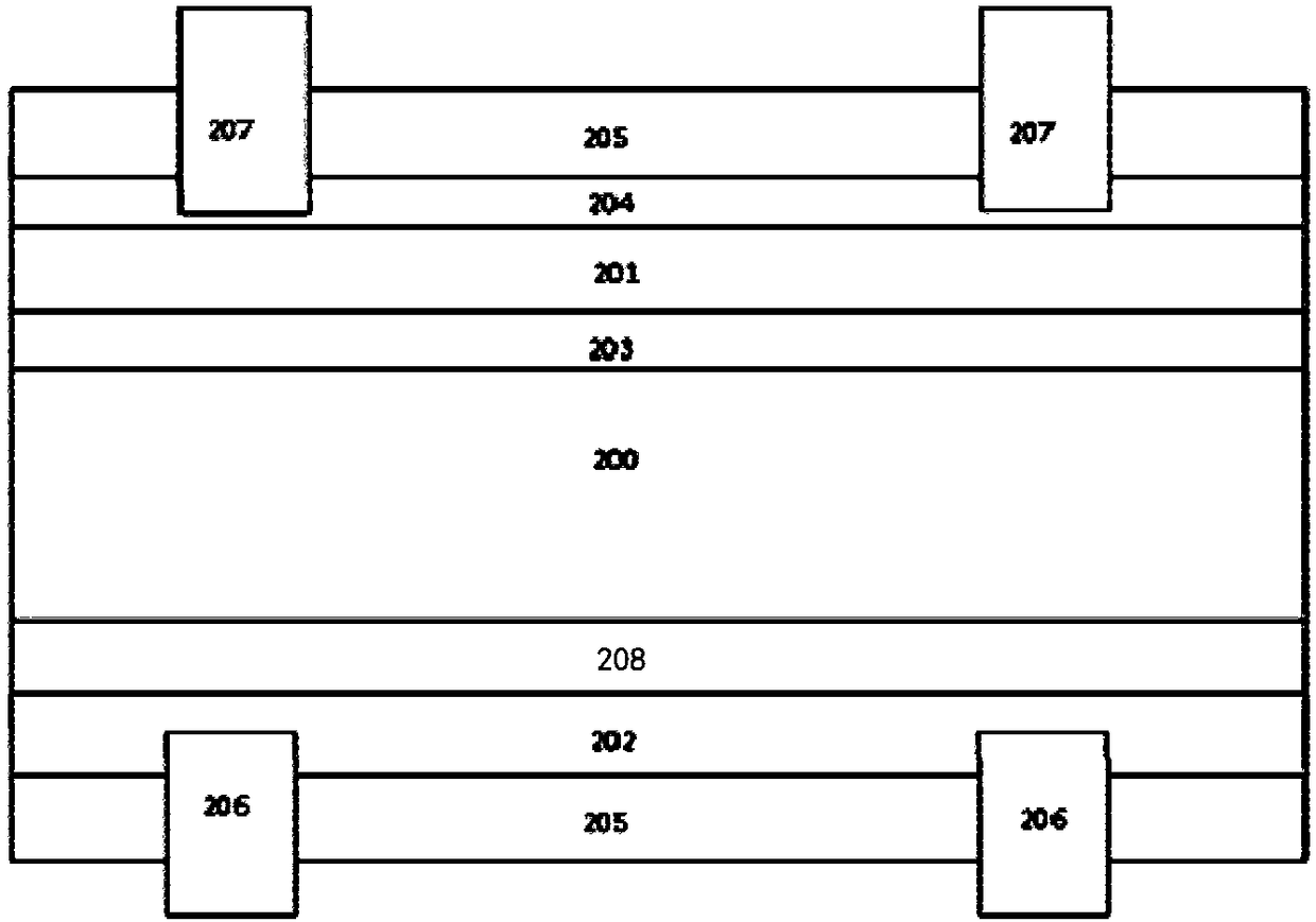 Preparation method of N type heterojunction two-sided solar battery