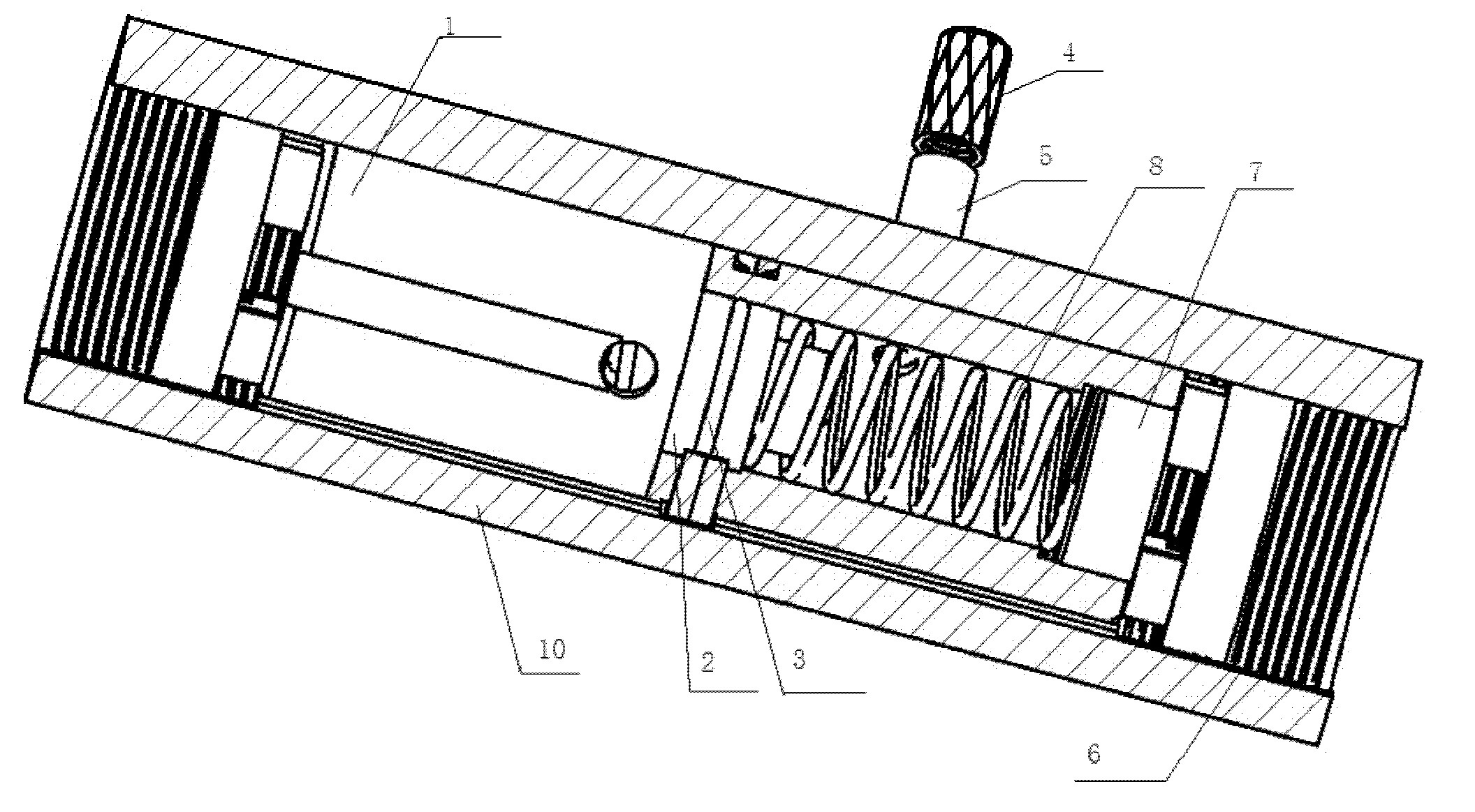 Pressure overload transfer device and method for transferring overloaded pressure