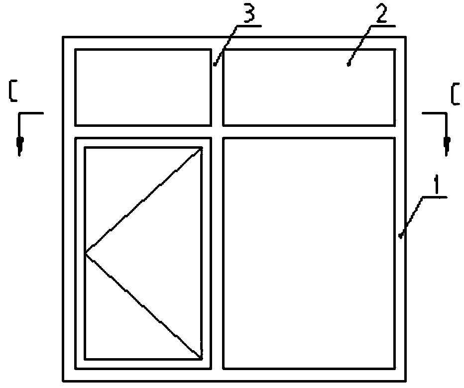 Heat-insulation fireproof type aluminum alloy fireproof window