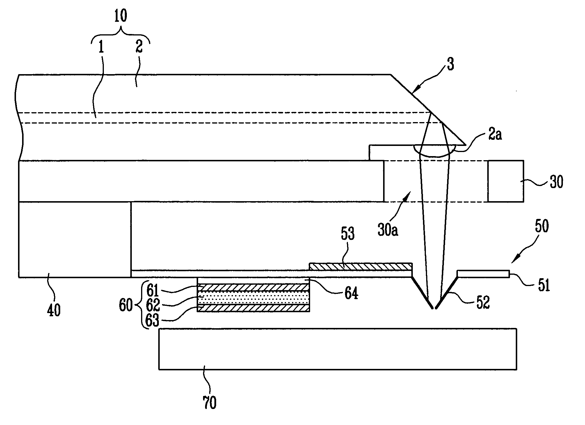 Optical fiber illuminator, method of fabricating the optical fiber illuminator, and optical recording head and optical recording and reading apparatus having the optical fiber illuminator