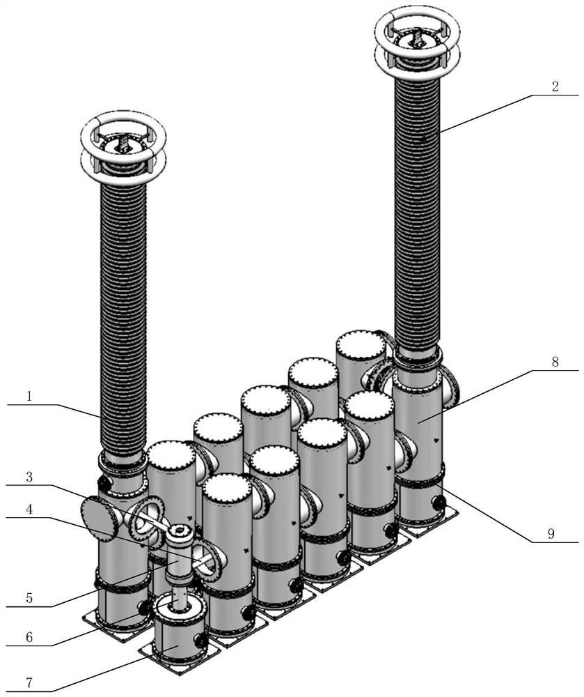 Ultrahigh-voltage and extra-high-voltage multi-break quick vacuum circuit breaker topological structure