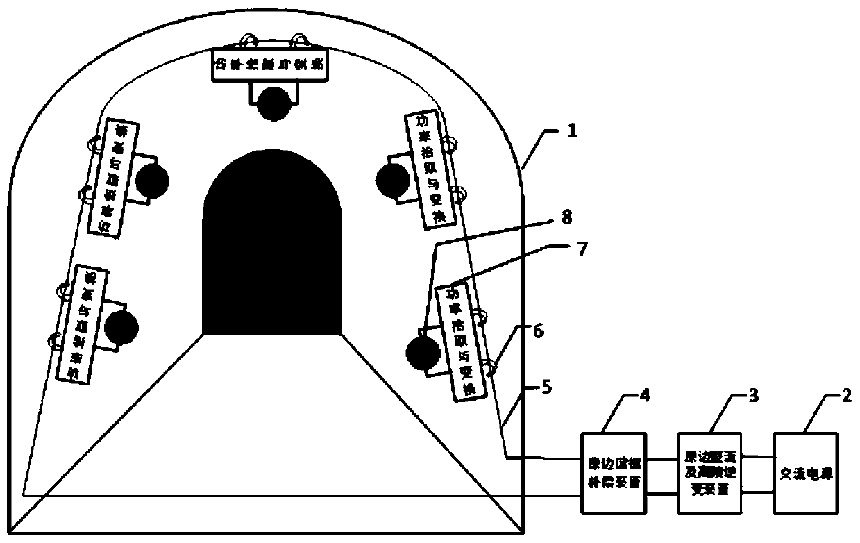 Underground long-distance intelligent wireless lighting system for coal mine