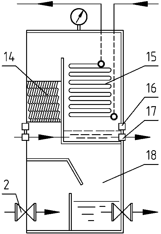 System for desalinating seawater by waste heat from power plant