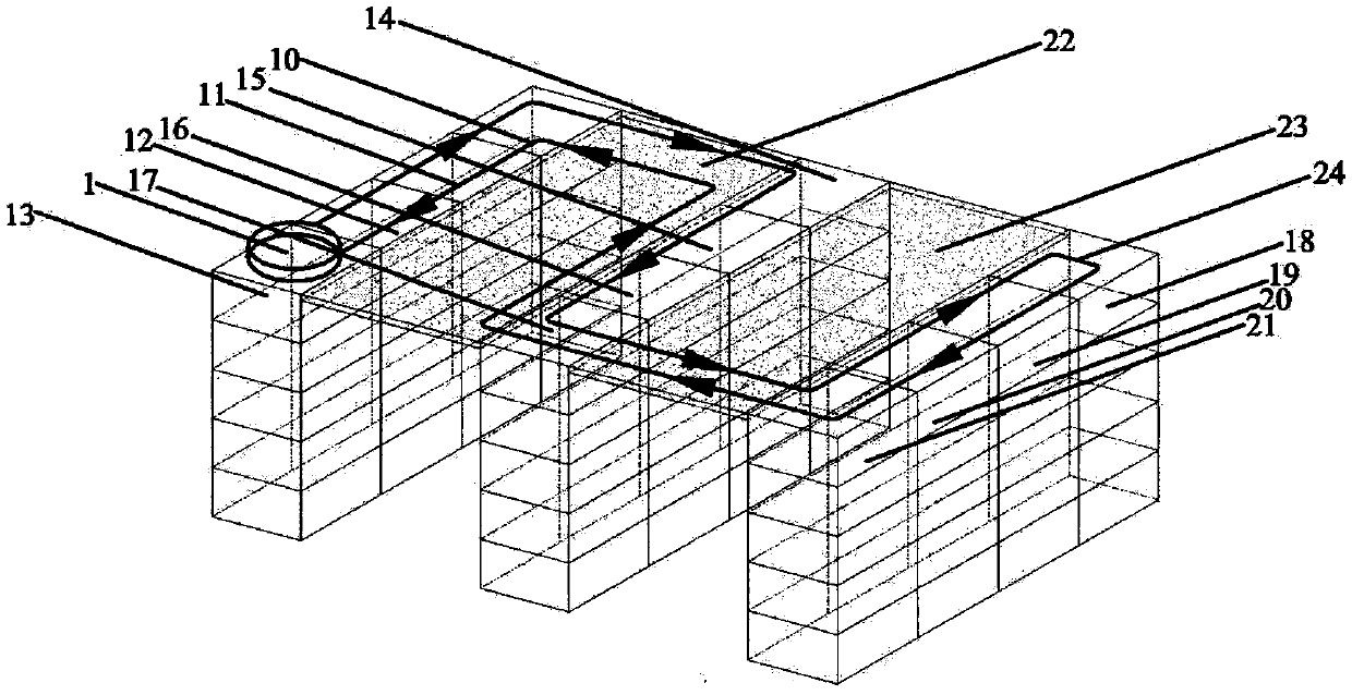 Data machine room temperature inspection robot arranged at top of cabinet and method