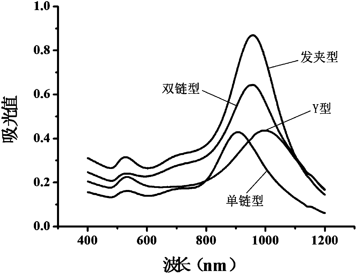 DNA-directed gold nanocrystal as well as preparation method and application thereof