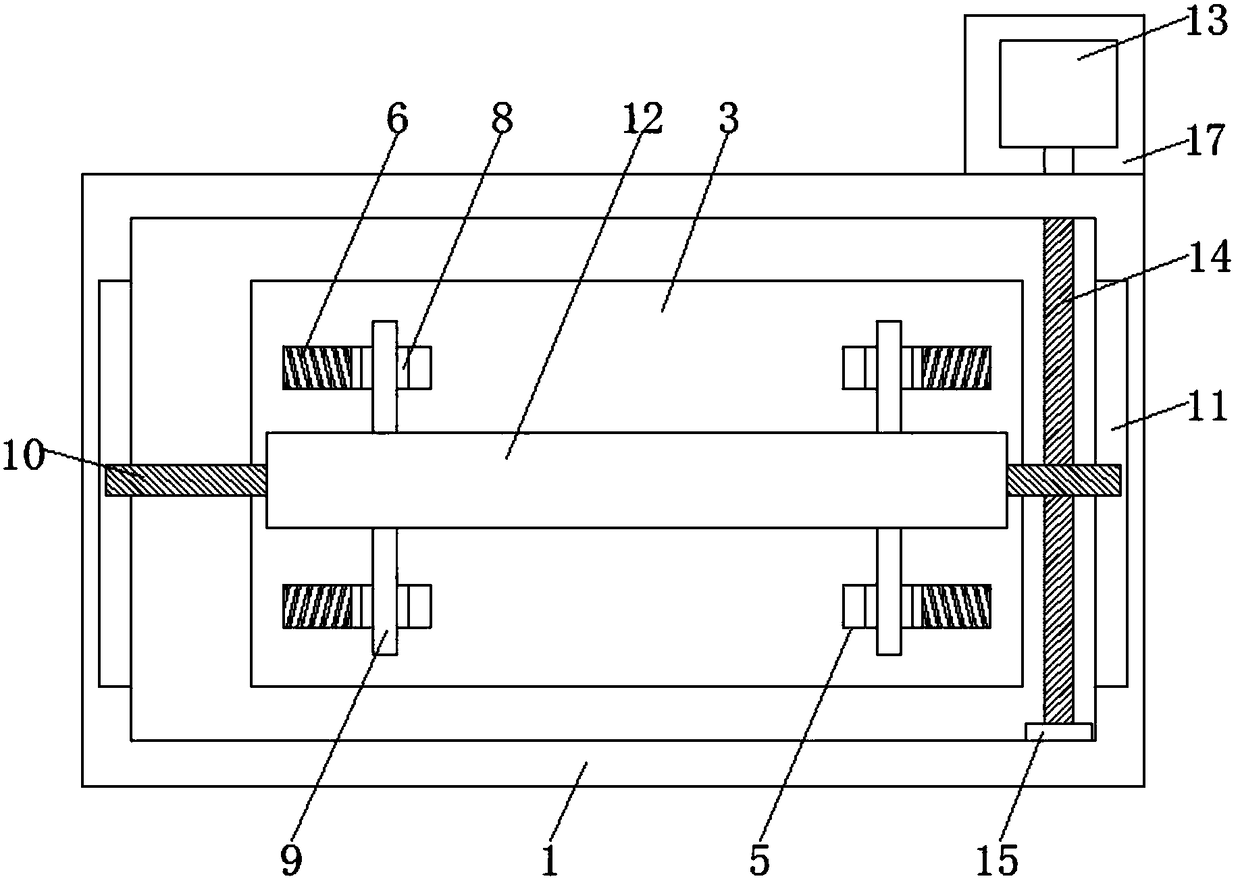 Rolling type electronic component dust removal device