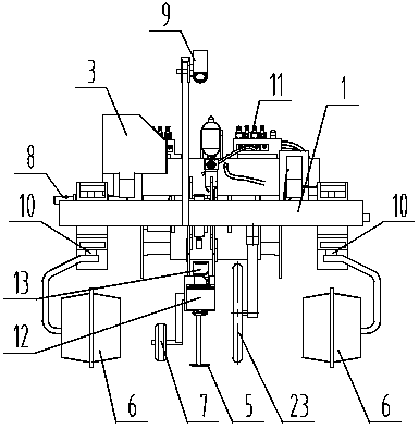 Manipulator positioning system of weeding robot