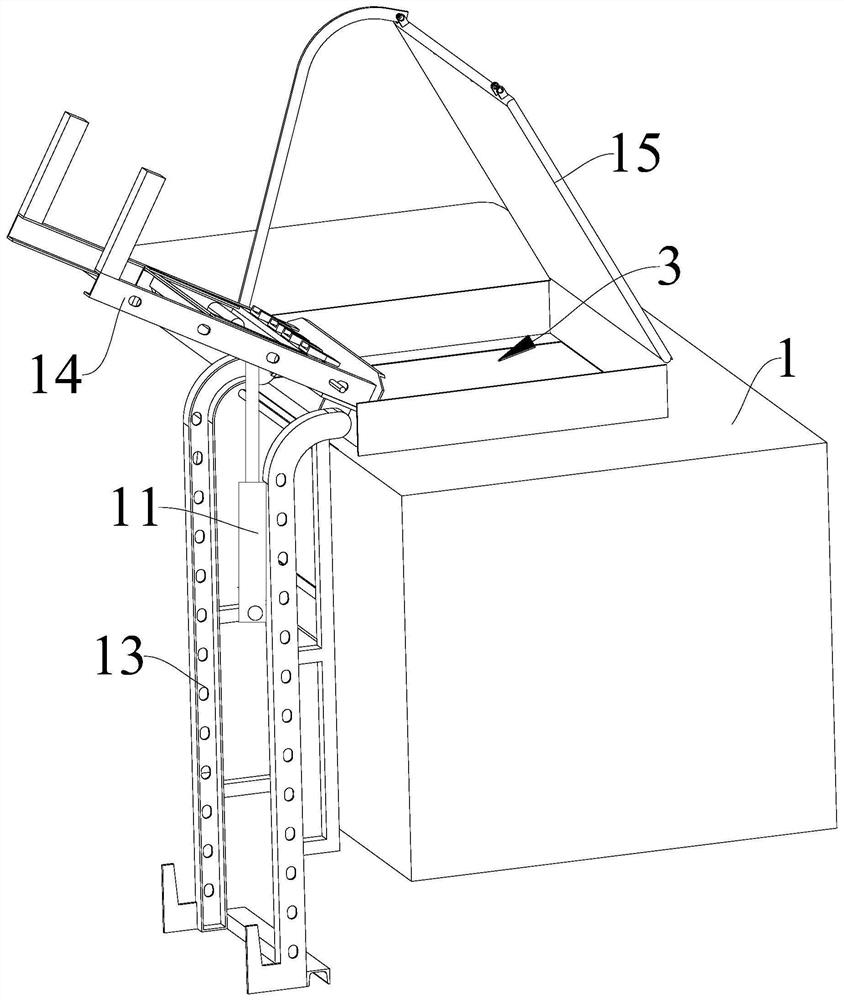 Kitchen garbage truck box and garbage truck