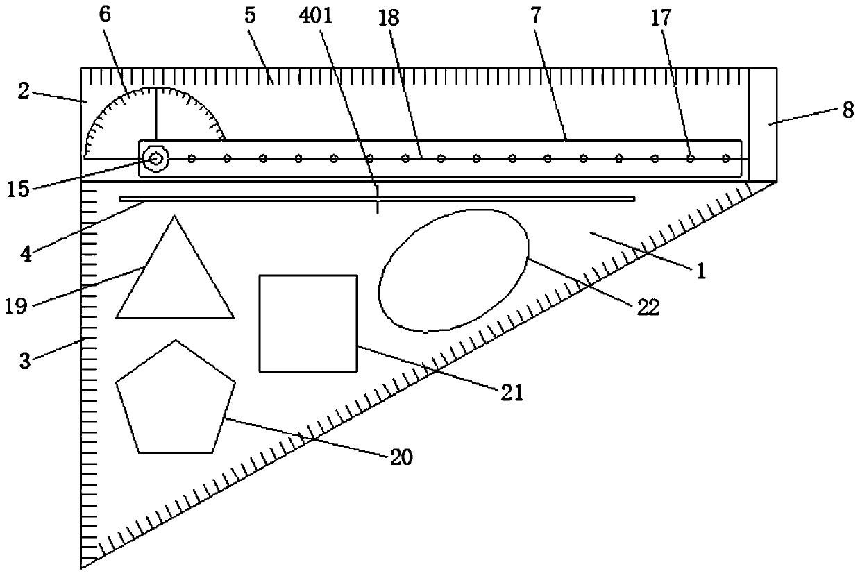 All-purpose drawing device used for mathematics learning