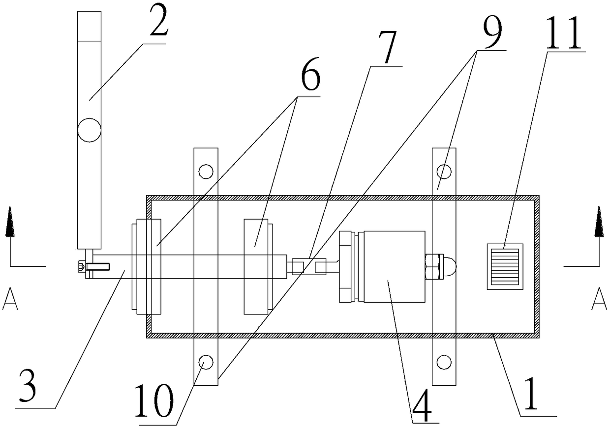 Jib luffing angle detection device