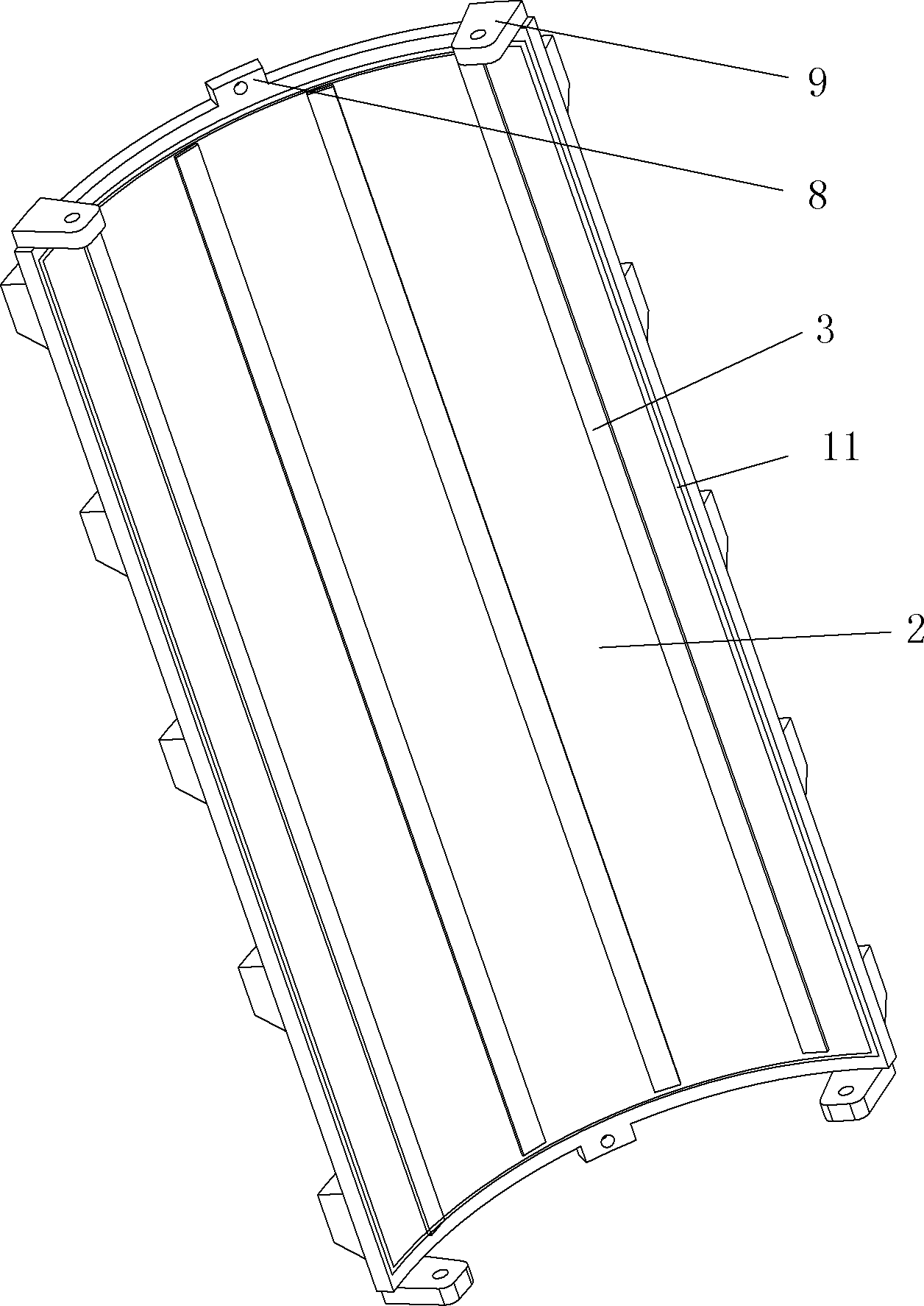 Bump split wheel sleeve for steel rolling wheel