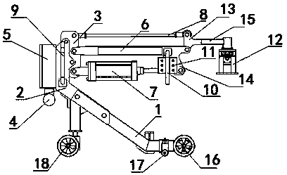 Ground moving assisting manipulator