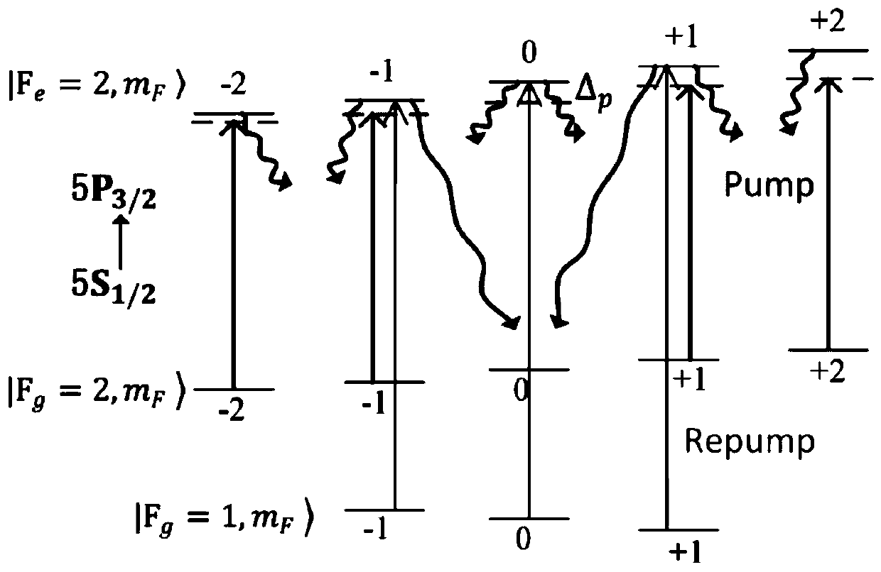 Cold atom all-optical state selection device