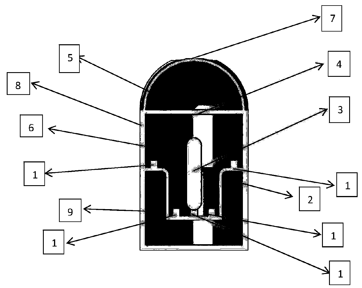 Pressure suppression cooling system suitable for small reactor