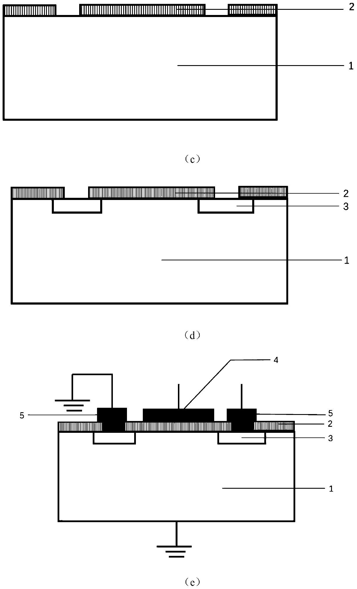 Cadmium zinc telluride radiation sensitive field effect transistor and preparation method thereof