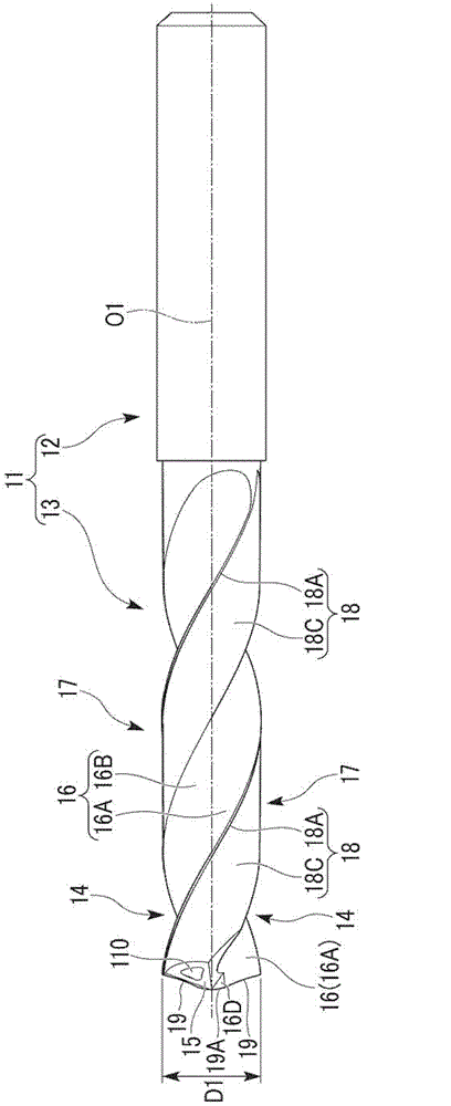 Drill with coolant holes