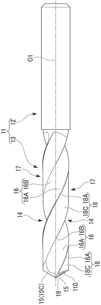 Drill with coolant holes