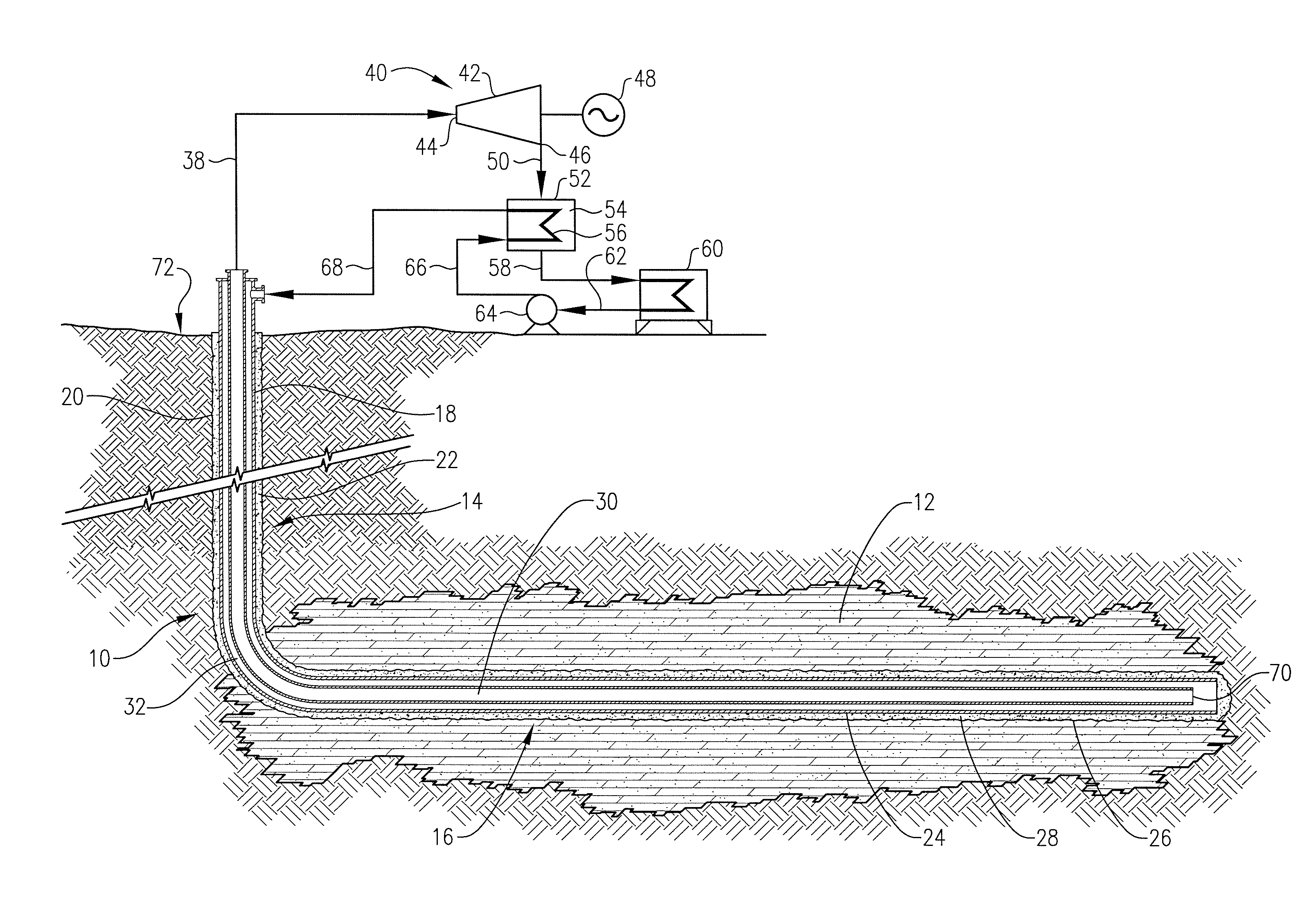 Closed loop energy production from geothermal reservoirs