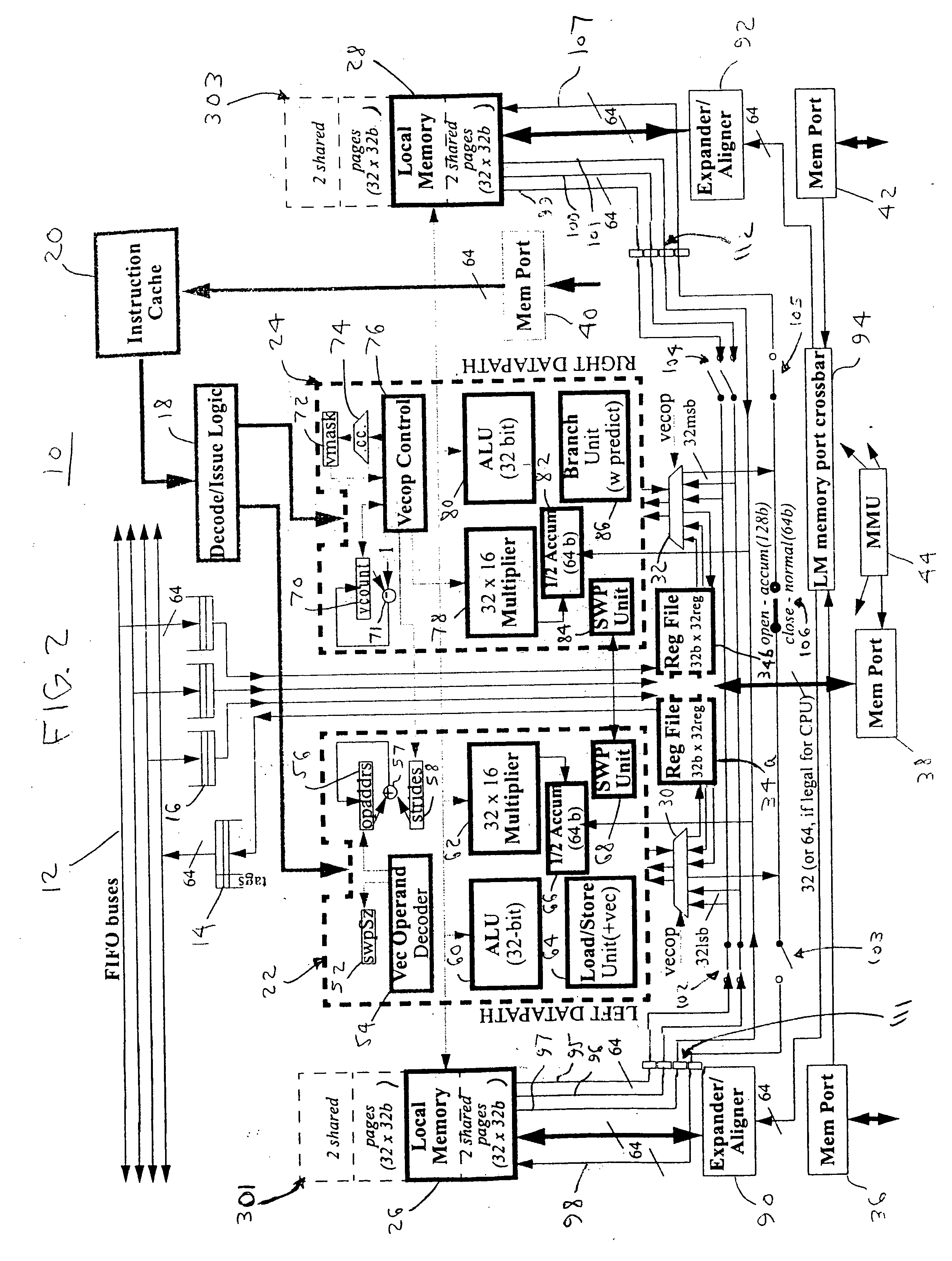 Chip multiprocessor for media applications