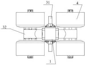 Universal profiling supporting device for crawler driving