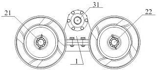 Universal profiling supporting device for crawler driving