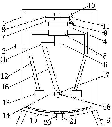 Mixing stirring device for biological extraction