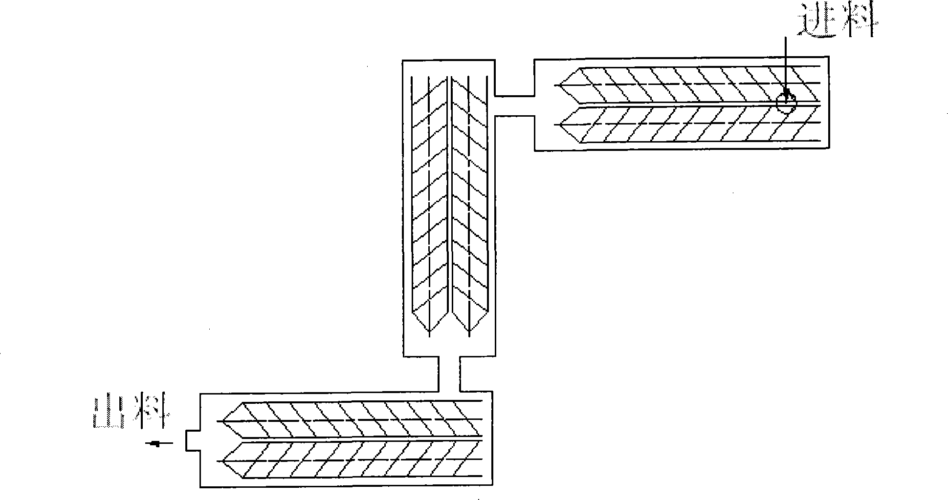 Continuous polymerization reaction device for producing poly-p-phenylene benzo dioxazole