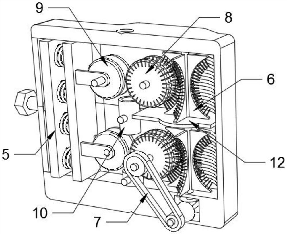 Cleaning device for FDM process extrusion wheel