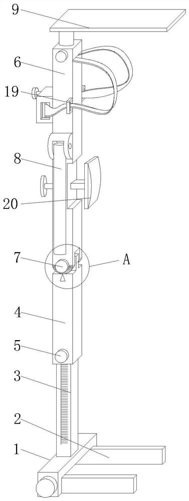 Air-riding professional shape etiquette teaching and training device