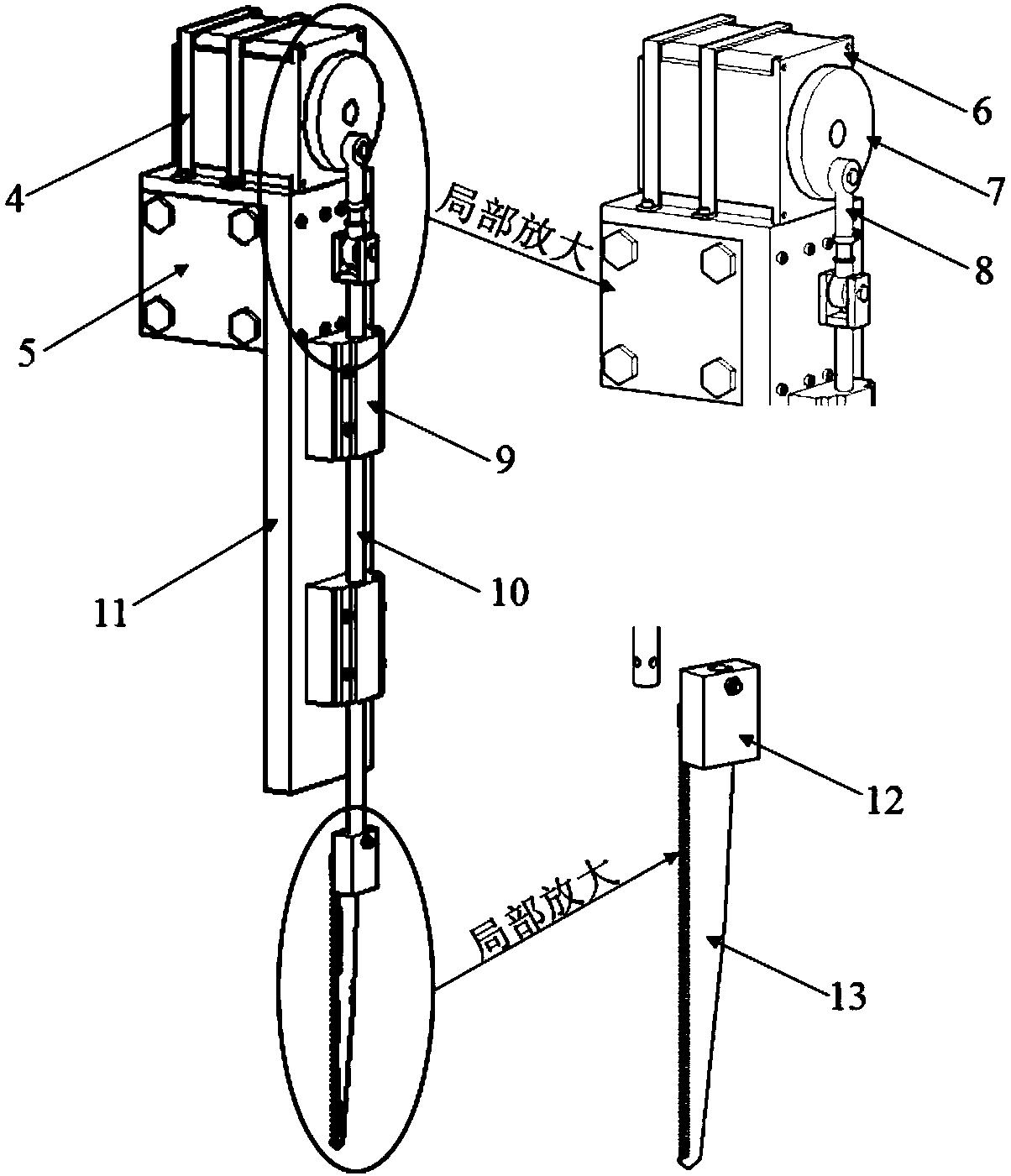 Ice pool trash ice navigation channel generation device