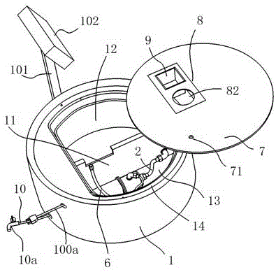 Water test table for toilet bowls